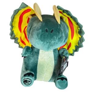 Universal Studios Jurassic Park Dilophosaurus Dinosaur Stuffed Toy Plush 12” NWT